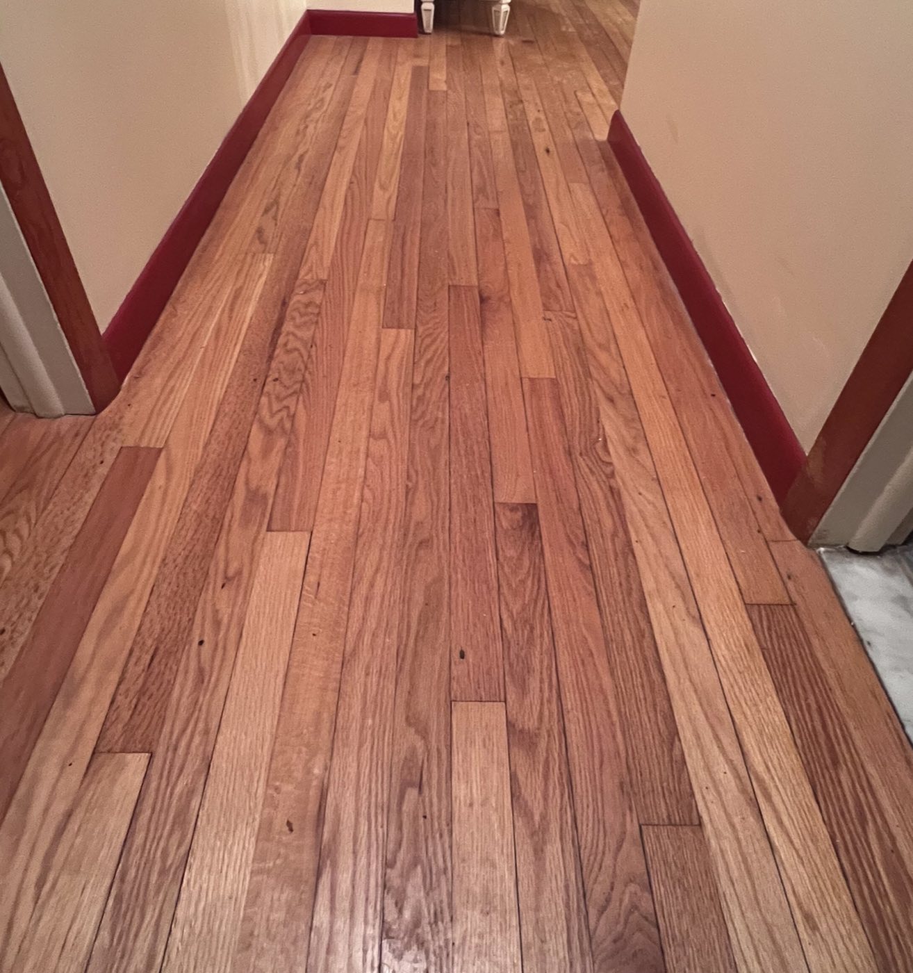 Hardwood flooring repair completed by Hemlock Carpentry and Handyman near Utica, NY